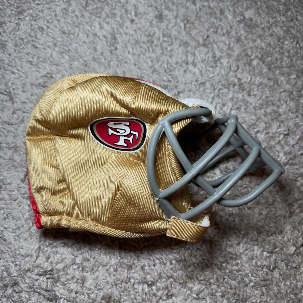 San Francisco 49ers NFL Build A Bear Helmet Facemask Gold Gray Red Football RARE